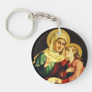 Porte-clés Sainte Anne et Vierge Marie
