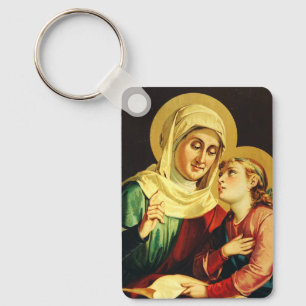 Porte-clés Sainte Anne et Vierge Marie
