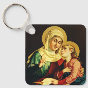 Porte-clés Sainte Anne et Vierge Marie