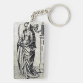 Porte-clés Sainte-Barbe et sa tour (Dos)