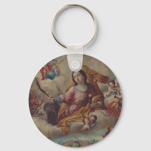 Porte-clés Sainte-Barbe vierge et martyre (Recto)