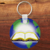 Porte-clés Sainte Bible & Globe (Recto)
