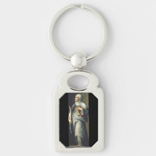 Porte-clés Sainte Brigitte de Suède Mystique médiévale