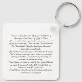 Porte-clés Sainte-Catherine (Dos)