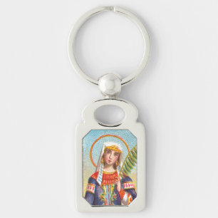 Porte-clés Sainte Catherine d'Alexandrie en tenue égyptienne
