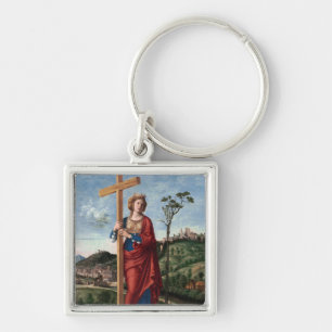 Porte-clés Sainte Hélène avec la Vraie Croix Art sacré