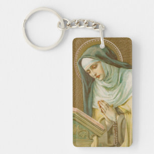 Porte-clés Sainte Marie-Madeleine de Pazzi (JM 45) Acrylique 
