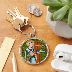 Porte-clés Sainte Marthe de Béthanie dans sa cuisine (Détail)