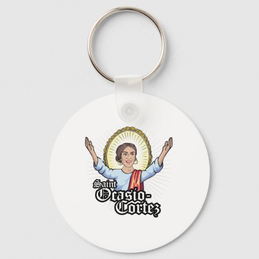 Porte-clés Sainte Ocasio-Cortez (Recto)