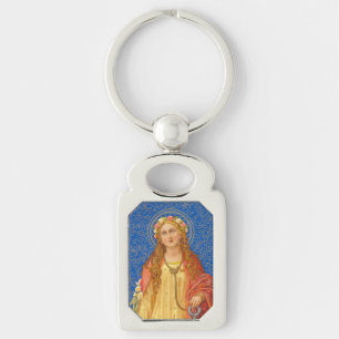 Porte-clés Sainte Philomène avec ancre (SNV 051)