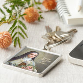 Porte-clés Sainte Thérèse de Lisieux la Petite Fleur (BJE 01) (Côté)