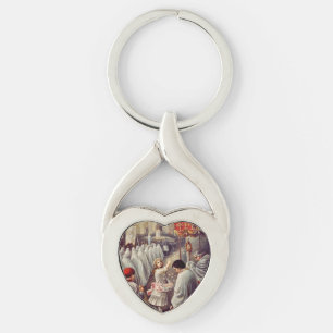 Porte-clés Sainte Thérèse jetant des roses Corpus Domini Beau