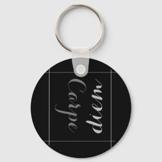 Porte-clés Saisir la journée avec ce carpe diem minimaliste