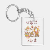 Porte-clés Saisissez-le et déchirez-le faisant de la planche (Devant gauche)