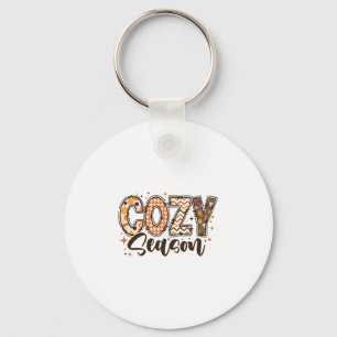 Porte-clés Saison Cosy Citrouille Automne Tombez Tous Feuille