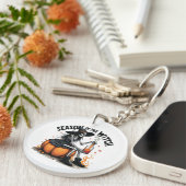 Porte-clés Saison De La Sorcière Éffrayante Hallowee Wtich (Devant Droit)