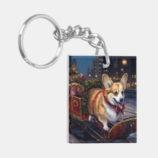 Porte-clés Saison de Noël de Corgi (Devant gauche)