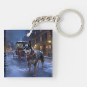 Porte-clés Saison de Noël des bovins australiens (Dos)