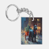 Porte-clés Saison de Noël du Terrier écossais (Devant gauche)