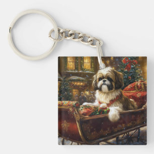 Porte-clés Saison de Noël Shih Tzu