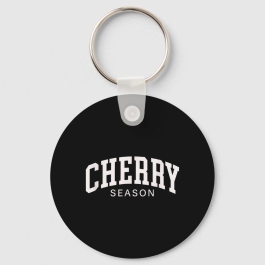 Porte-clés Saison des cerises Graphique mignon de verger de f (Recto)