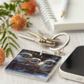 Porte-clés Saison des fêtes de Noël de Pékin (Devant Droit)