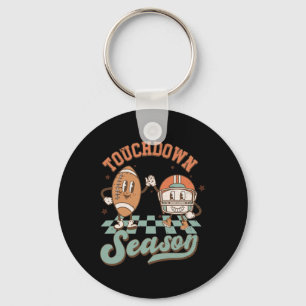 Porte-clés Saison super Touchdown Football Éclair Bolt Ga