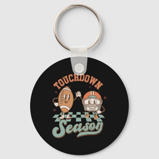 Porte-clés Saison super Touchdown Football Éclair Bolt Ga (Recto)