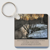 Porte-clés Saisons de notre vie Inspirationnelle (Recto)