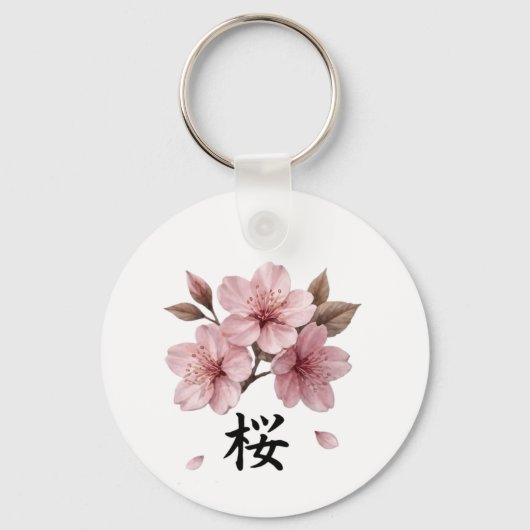 Porte-clés Sakura Katana Japanese Aesthetic (Recto)