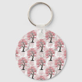 Porte-clés Sakura Rose Cherry Fleur Arbre Design (Verso)