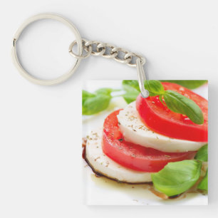 Porte-clés Salade de Caprese. Tranches de tomate et de