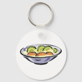 Porte-clés Salade de fruits frais Bowl avec Kiwi et orange (Verso)