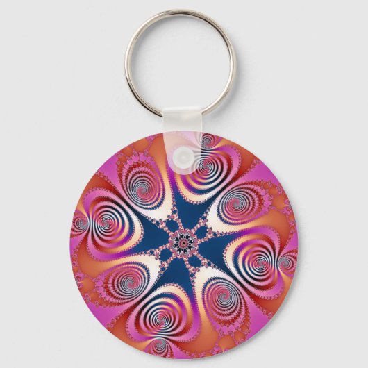 Porte-clés Salamander - Art Fractal (Recto)