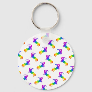 Porte-clés Salamandre arc-en-ciel