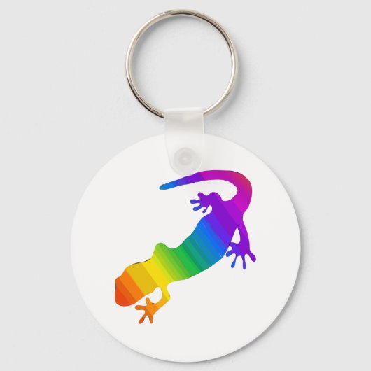 Porte-clés Salamandre striée arc-en-ciel (Recto)