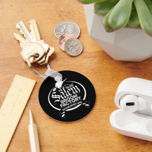 Porte-clés Salem Witch Broom Factory - drôle vintage gothique