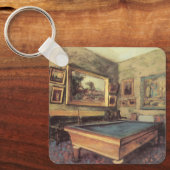 Porte-clés Salle de billard à Menil Hubert par Edgar Degas (Recto)