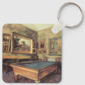 Porte-clés Salle de billard à Menil Hubert par Edgar Degas (Dos)