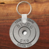 Porte-clés Salle de gym propriétaire ou utilisateur Fitness F (Recto)