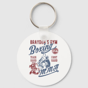 Porte-clés Salle de sport de Brayden Conception rétro de boxe