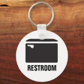 Porte-clés Salle de toilettes avec icône (Recto)