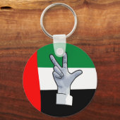 Porte-clés Salon à trois doigts des EAU (Recto)