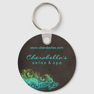 Porte-clés Salon Spa Floral Porte - clé bleu vert