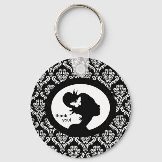 Porte-clés Salon Spa Porte - clé papillon femme Silhouette