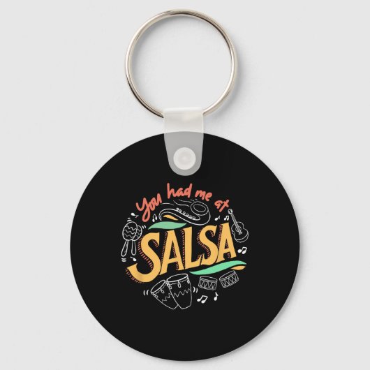 Porte-clés Salsa Dance Amour Salsa Dance Danser Danser Danser (Recto)