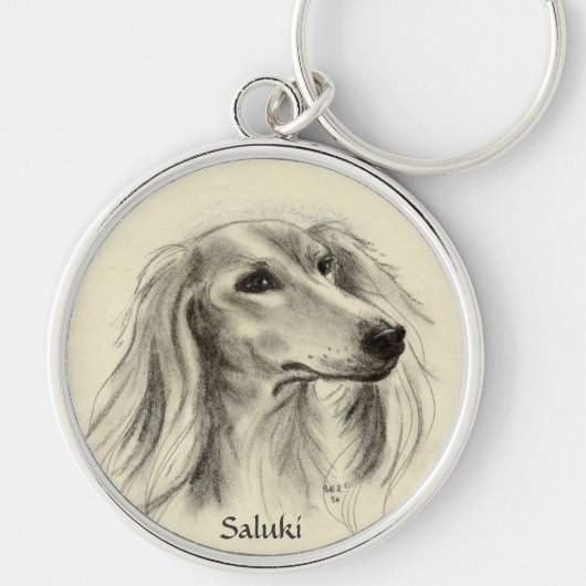 PORTE-CLÉS SALUKI (Devant)