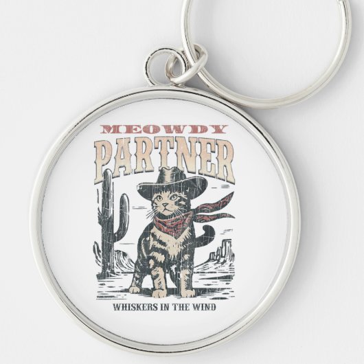 Porte-clés Salut associé Cowboy Chat (Devant)