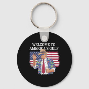 Porte-clés Salutation De Gulf Beach Of America Patriotic