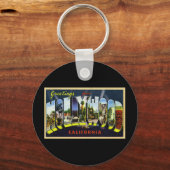 Porte-clés Salutations à Hollywood en Californie (Recto)